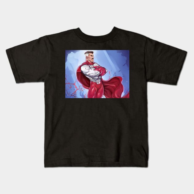 omniman Kids T-Shirt by super villain